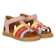 Angulus – Farbblock-Sandalen | Hellrosa