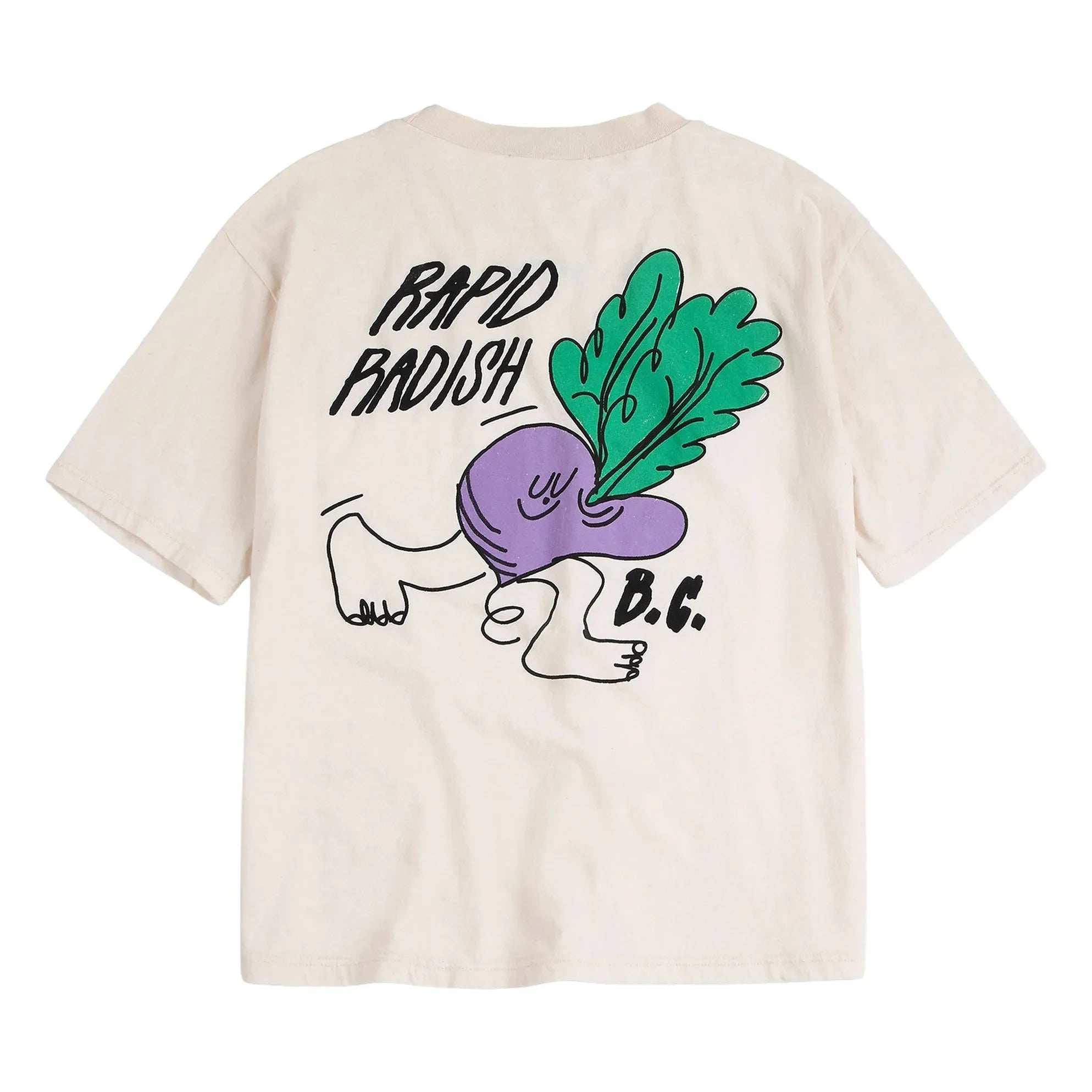 Bobo Choses - Rapid Radish Oversize Tişört Organik pamuk | Beyaz