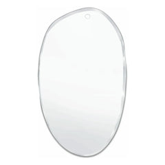 M Nuance - Extra flach gerillter ovaler Spiegel - 60x100 cm
