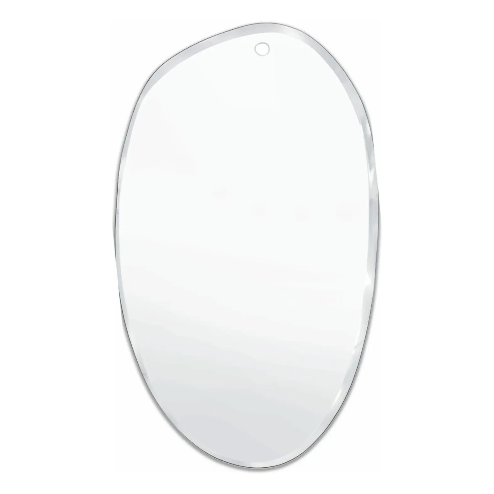 M Nuance - Extra flach gerillter ovaler Spiegel - 60x100 cm