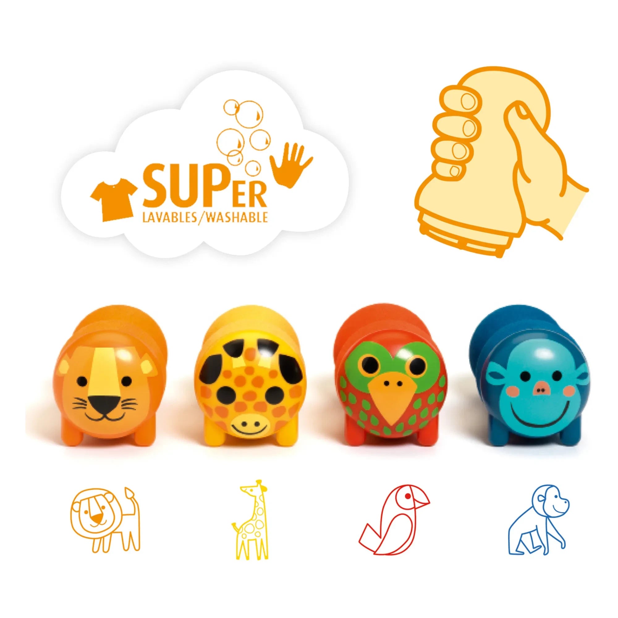 Djeco - Puzzles - Safari Animals