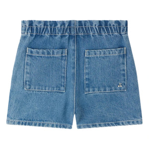 Bonpoint - Milly Denim Şort Organik Pamuk | Mavi