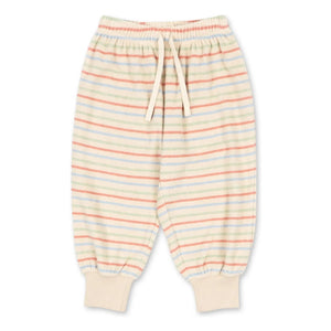 Konges Sløjd - Itty Ribbed Striped Organic Cotton Jogger | Ecru