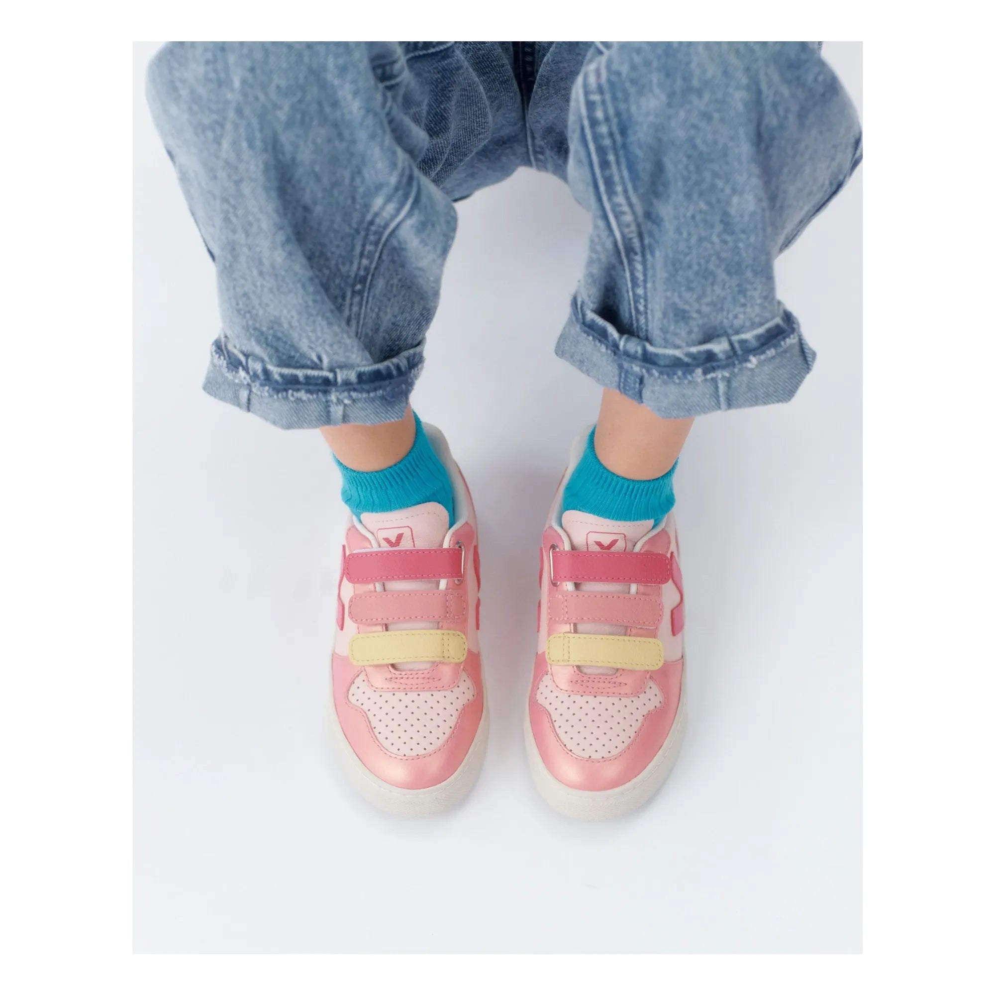 Veja - Scratch Sneakers Küçük V-10 Deri | Pembe