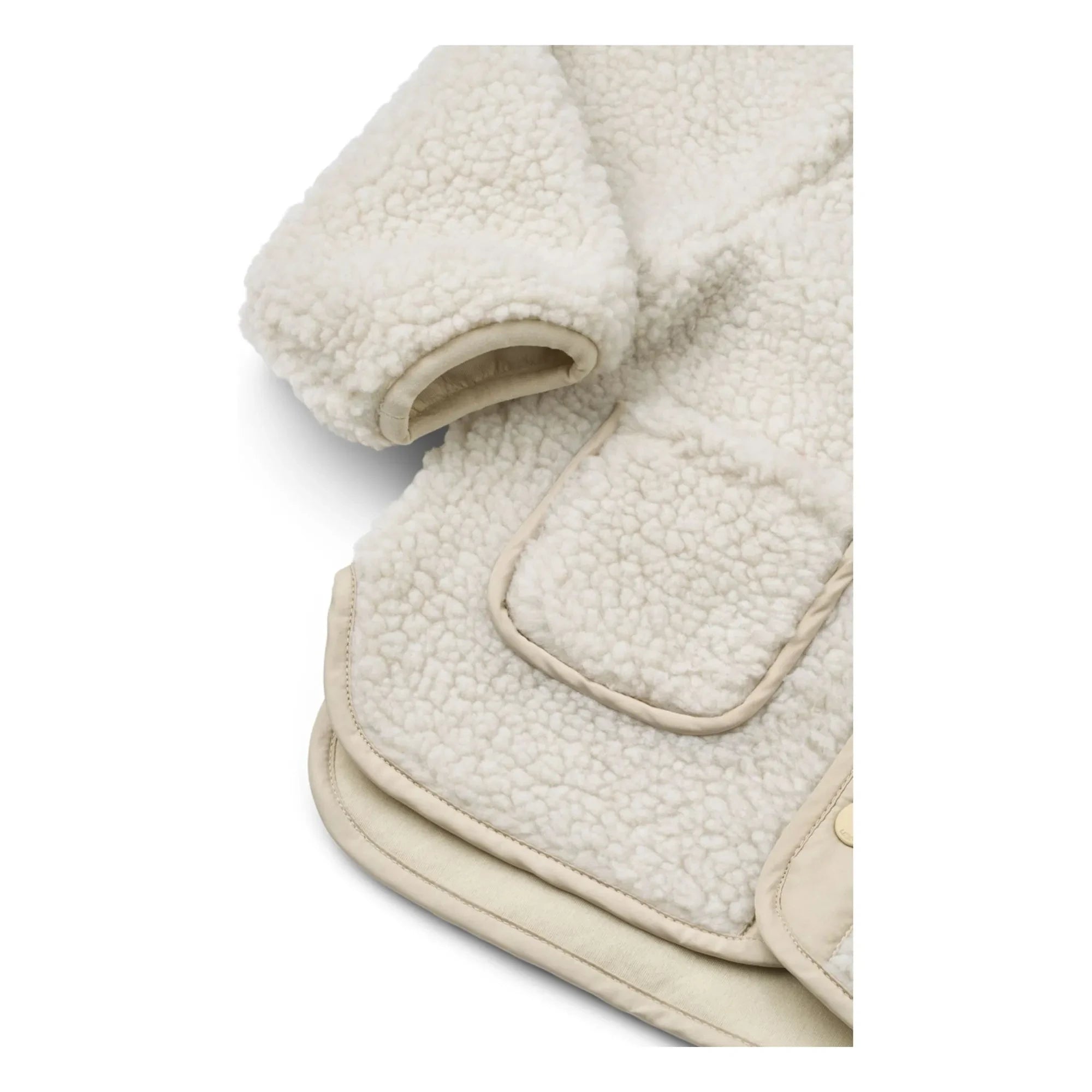 Liewood - Lora Panda Teddyjacke aus recycelter Faser | Ecru