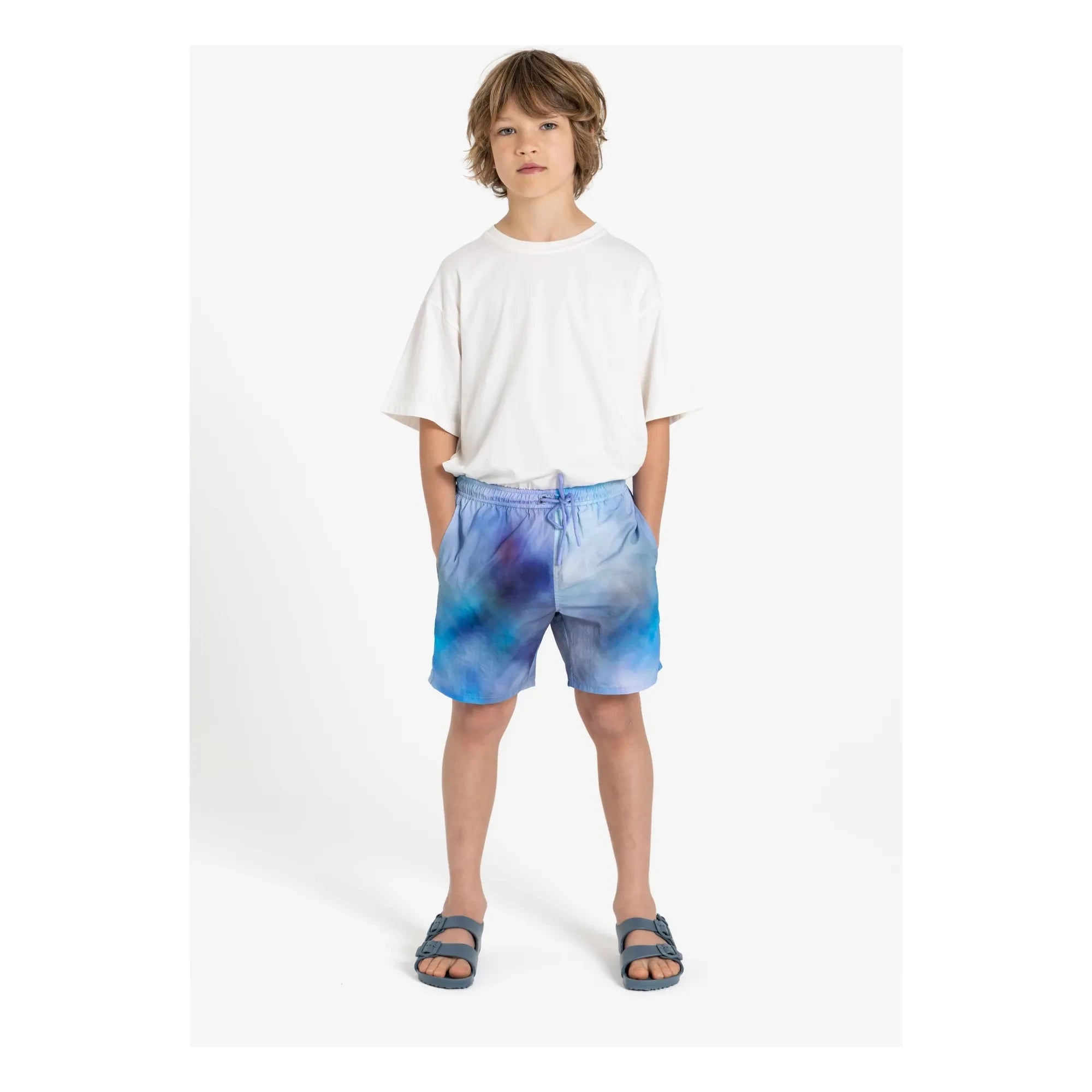 Hundred Pieces - Badeshorts Wave | Hellblau