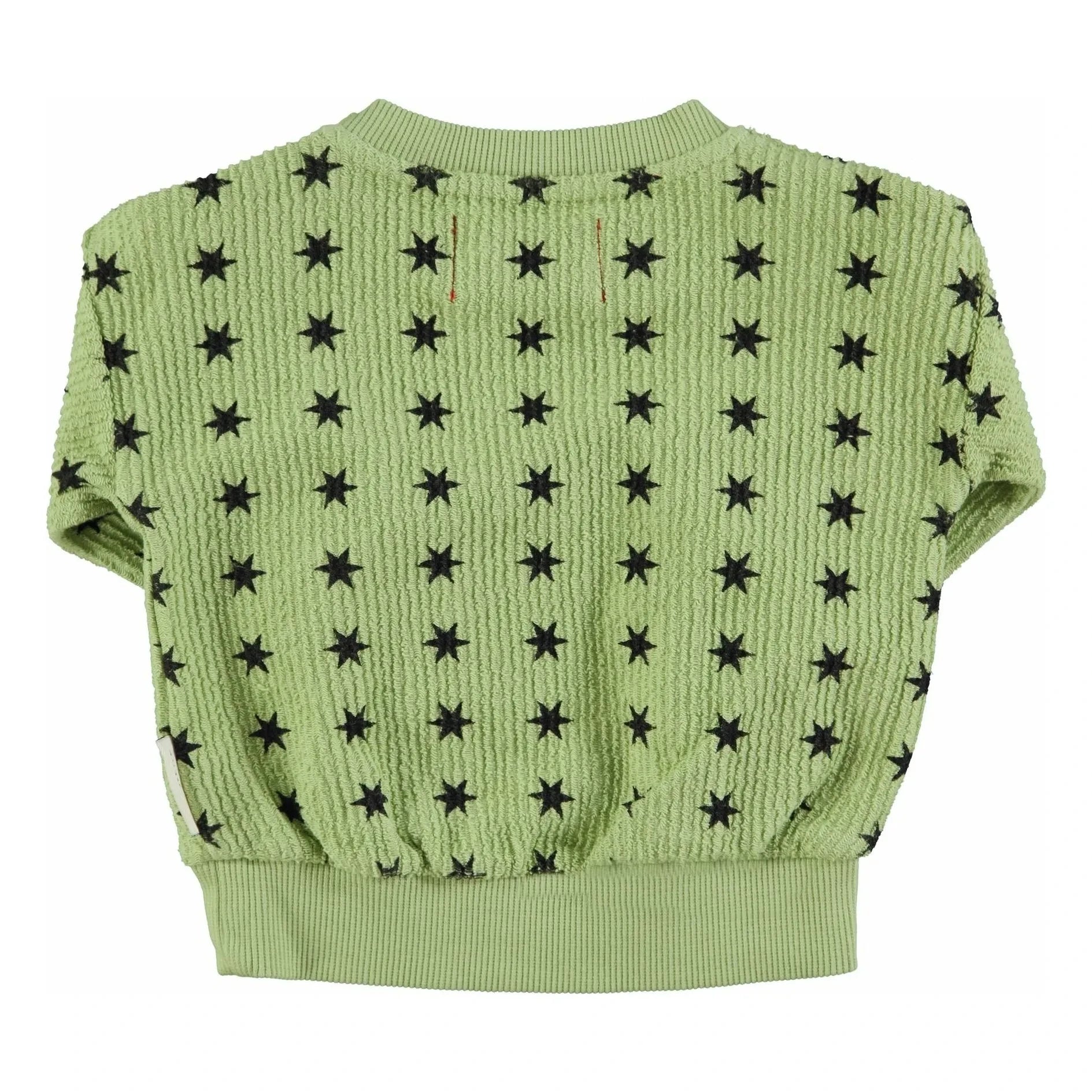 Piupiuchick - Stern-Sweatshirt aus Bio-Baumwolle mit Kordelzug | Grün