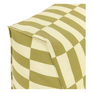 Nobodinoz - Matteo Tiles outdoor long pouf | Green