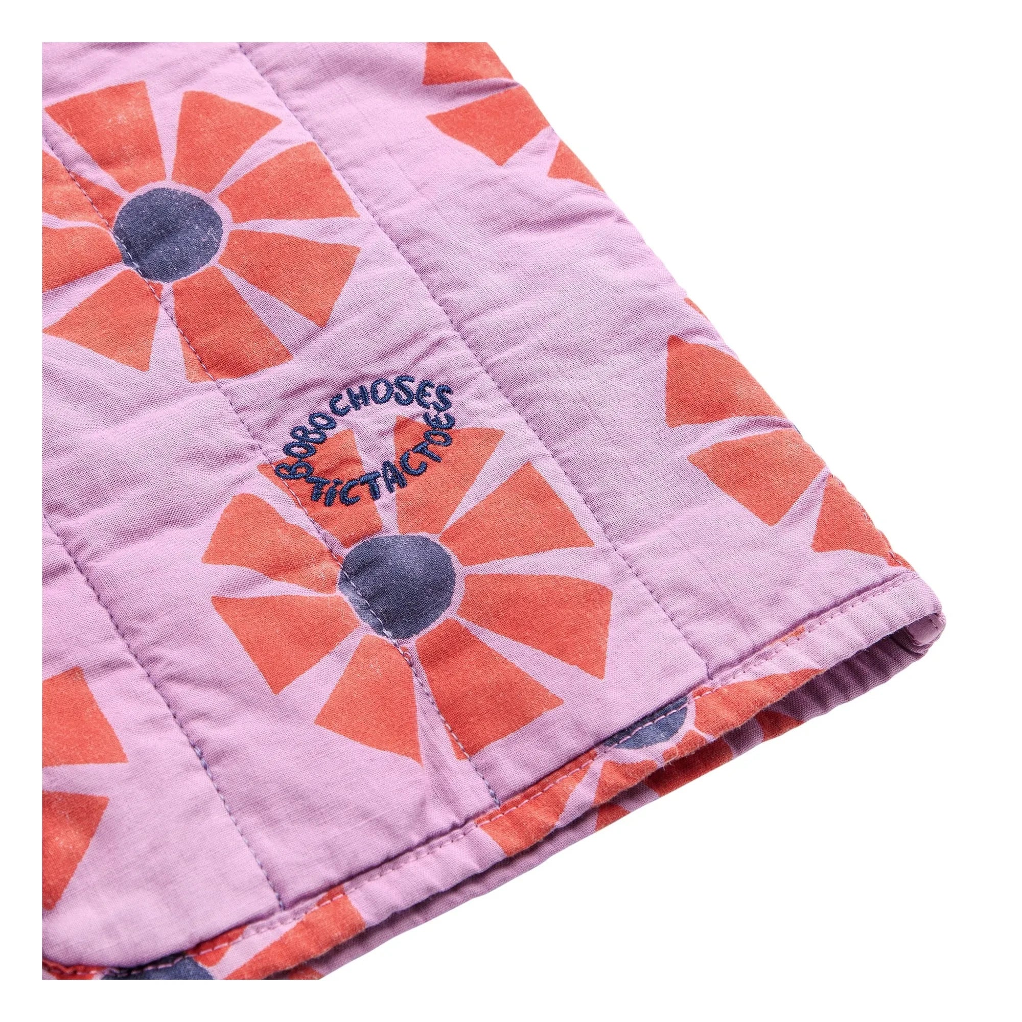 Bobo Choses - Kaleidoscope Organik Pamuk Kolsuz Ceket | Lila