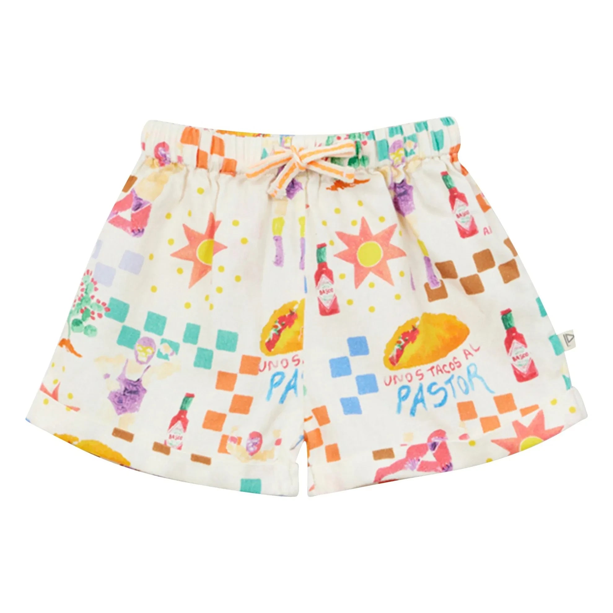 Arsène et Les Pipelettes - Pastor Voile Popeline Babyshorts | Ecru