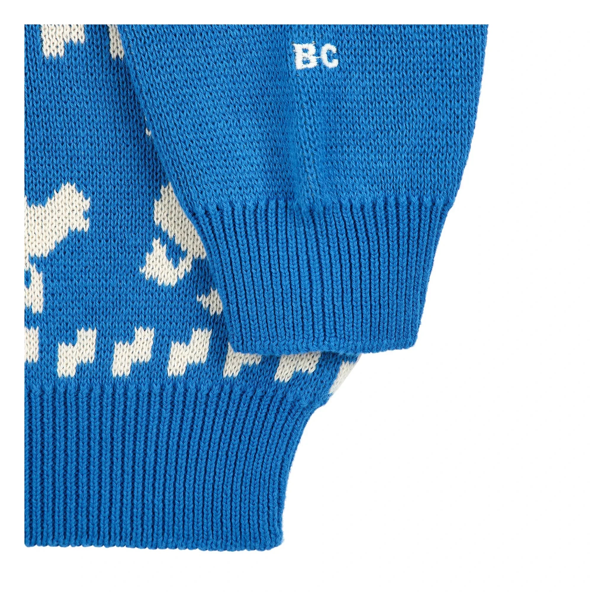 Bobo Choses - Bio-Baumwollpullover Bauernhof | Blau
