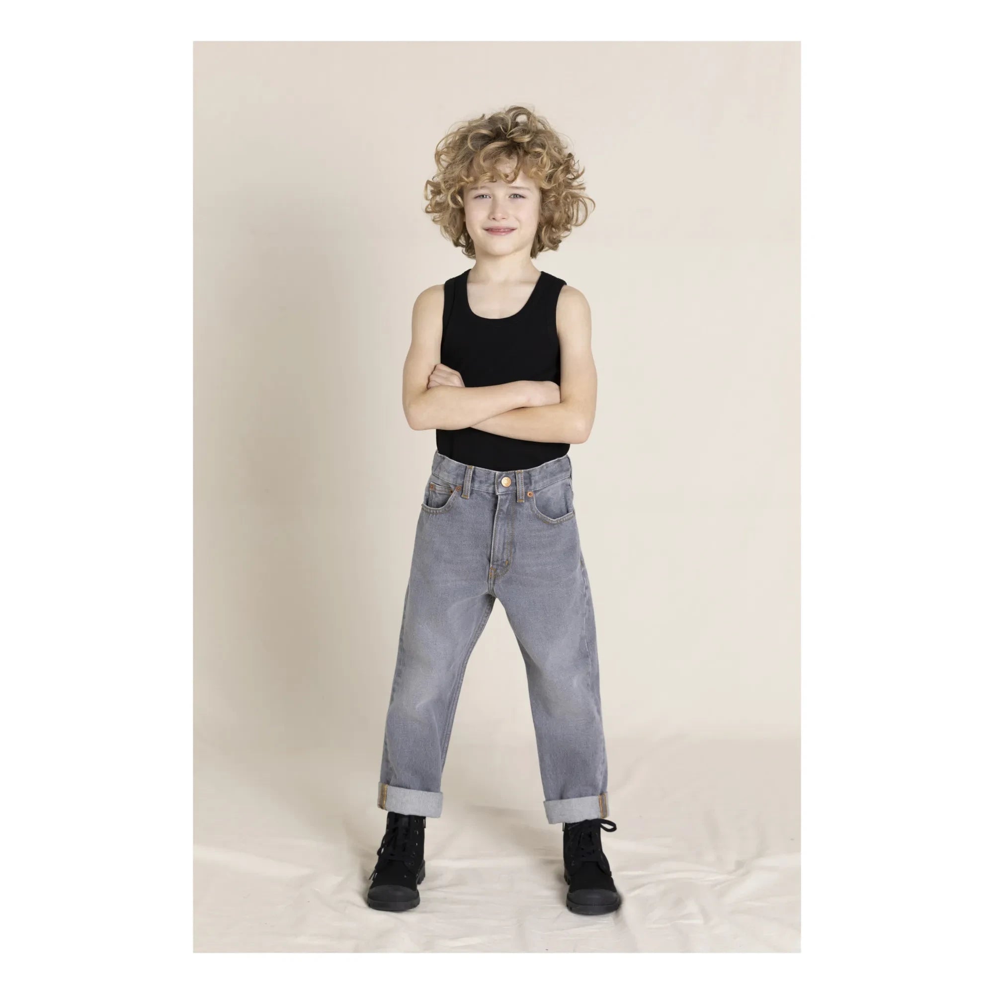 Finger in the nose - Ollibis Bol Jean | Denim gri