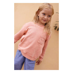 Bonton - Narciss yıldız cepli sweatshirt | Pembe