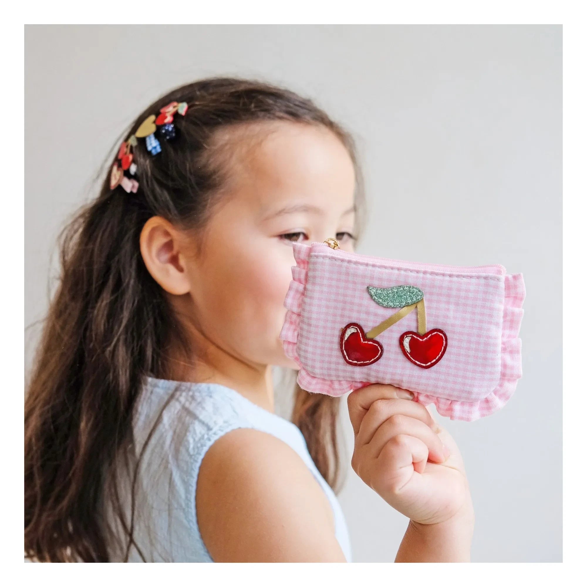 Mimi & Lula - Kirsch-Vichy-Handtasche | Pink