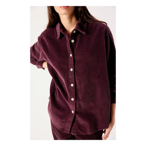 American Vintage - Padow Pamuk Gömlek | Aubergine