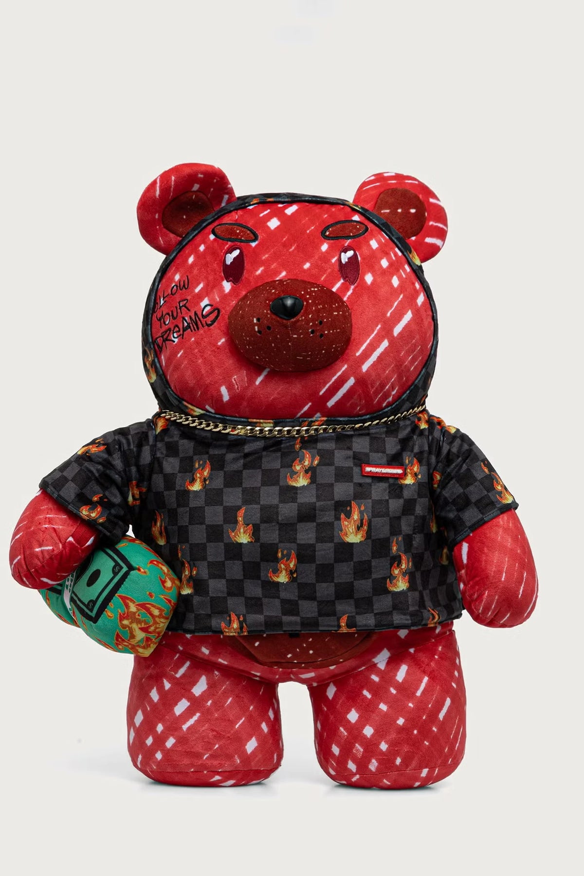 Sprayground - Diablo Moneybear Kırmızı Sırt Çantası 910B8696NSZ