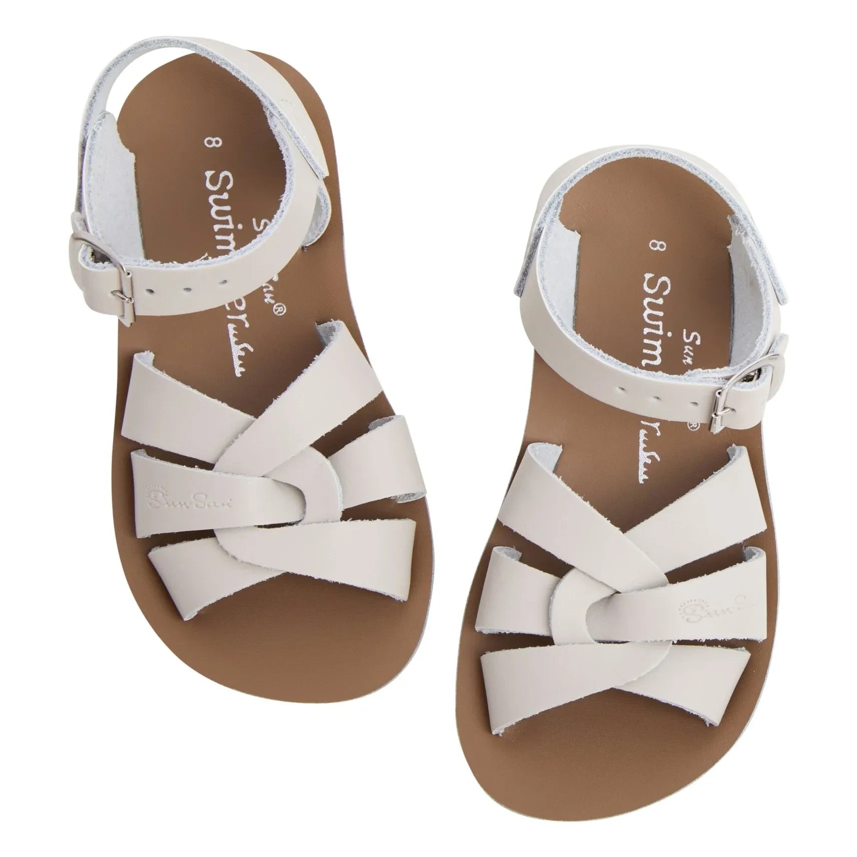 Salt-Water - Waterproof Swim Leather Sandals | Beige
