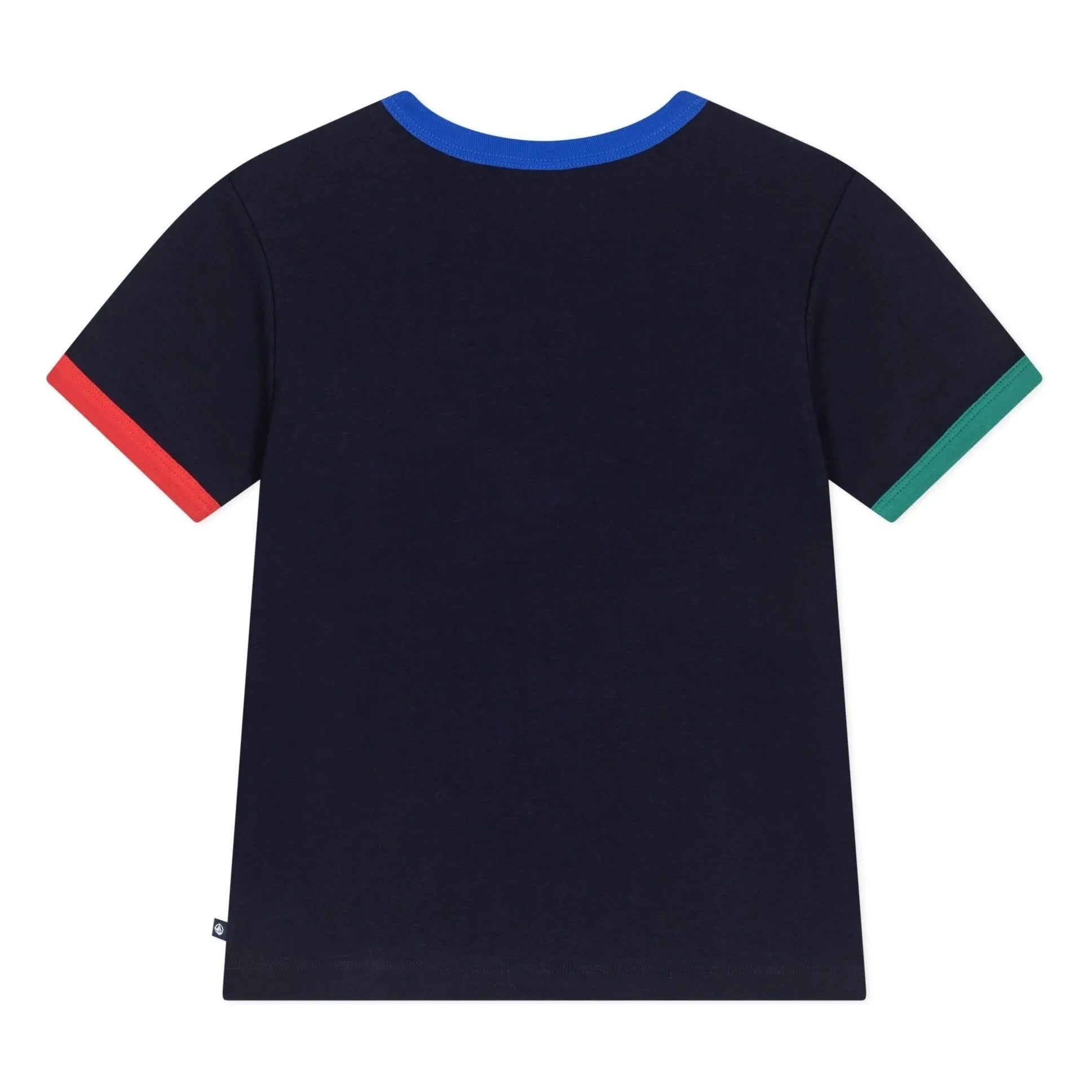 Petit Bateau - Renk bloklu bol Tişört | Lacivert