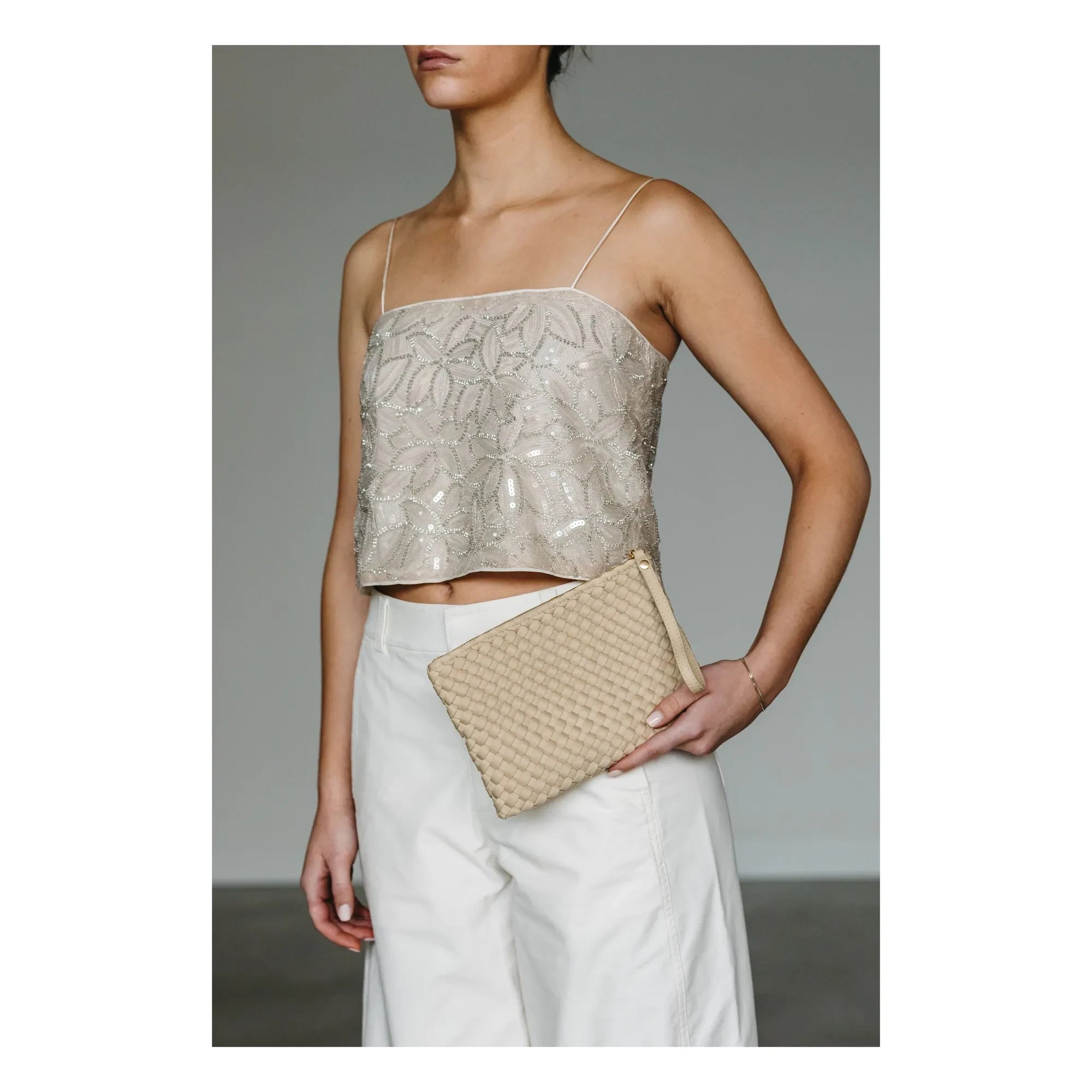 Marrea - Marrea clutch çanta | Kum