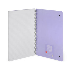 Legami - A4 liniertes Notizbuch mit illustriertem Hardcover - Einhorn - spiralgebunden