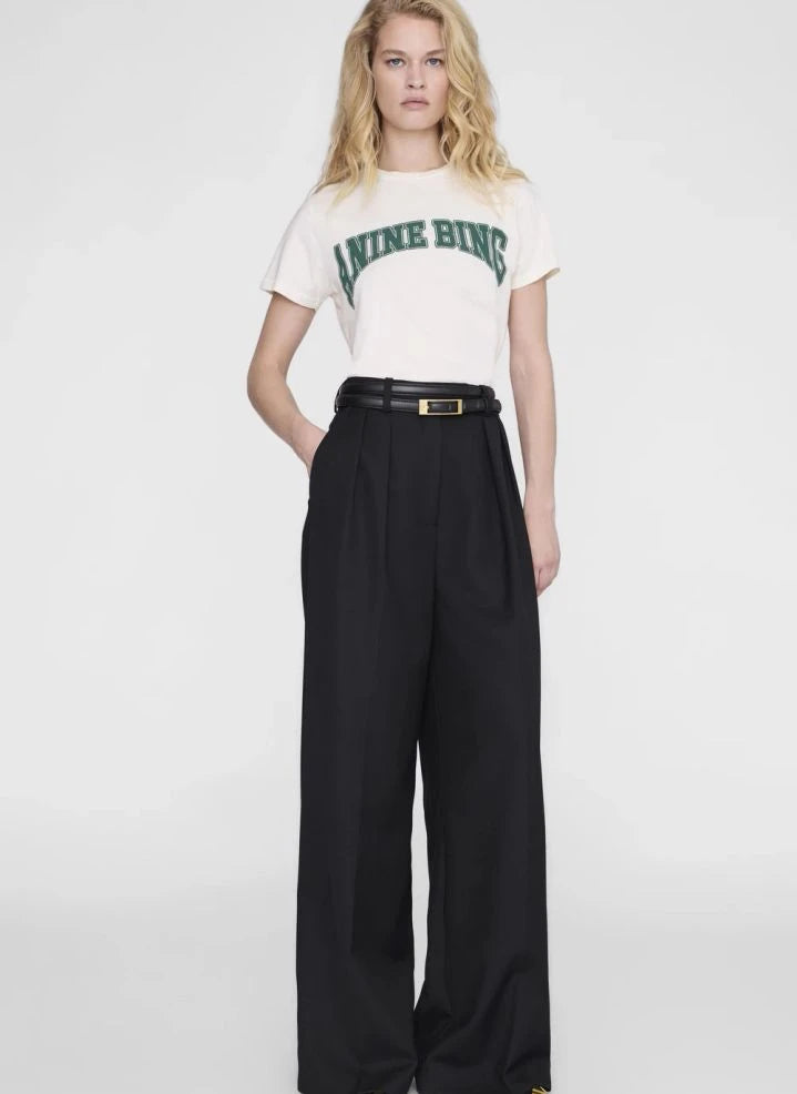 Anine Bing - Shelley Cotton T-Shirt | Ecru