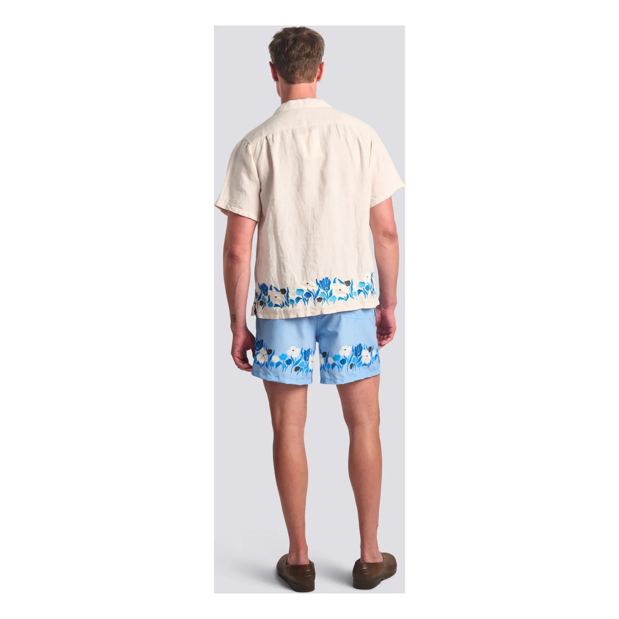 Bather - Camp Keten Gömlek | Krem