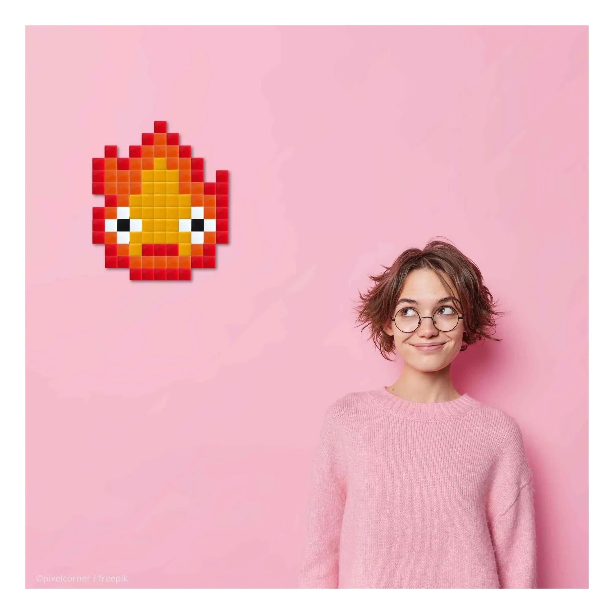 Pixel Corner - Pixel Art Seti - Sparky | Turuncu