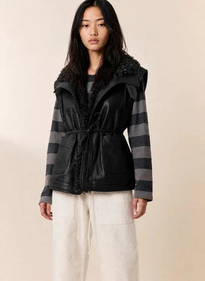 Leon &amp; Harper - Vico Sleeveless Jacket | Black
