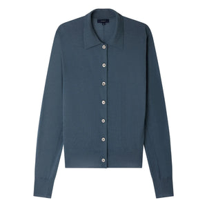 Soeur - Hailey Merino Yün Hırka | Mavi
