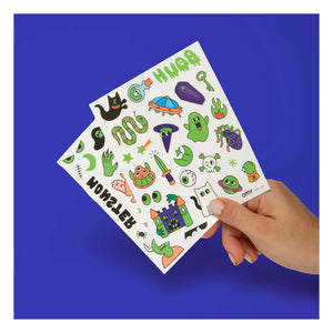 Omy - Boo! fluoreszierende Tattoo-Sticker