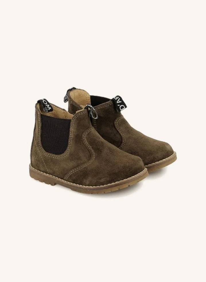 Pom d'Api - Bob Zip Velours Botlar | Koyu Yeşil