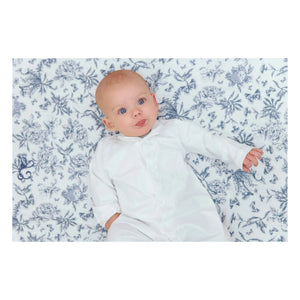 Tartine et Chocolat - Navy mavi Toile de Jouy battaniye