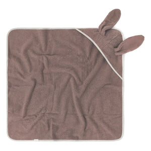 Babyparty - Badeponcho mit Häschen | Karamell