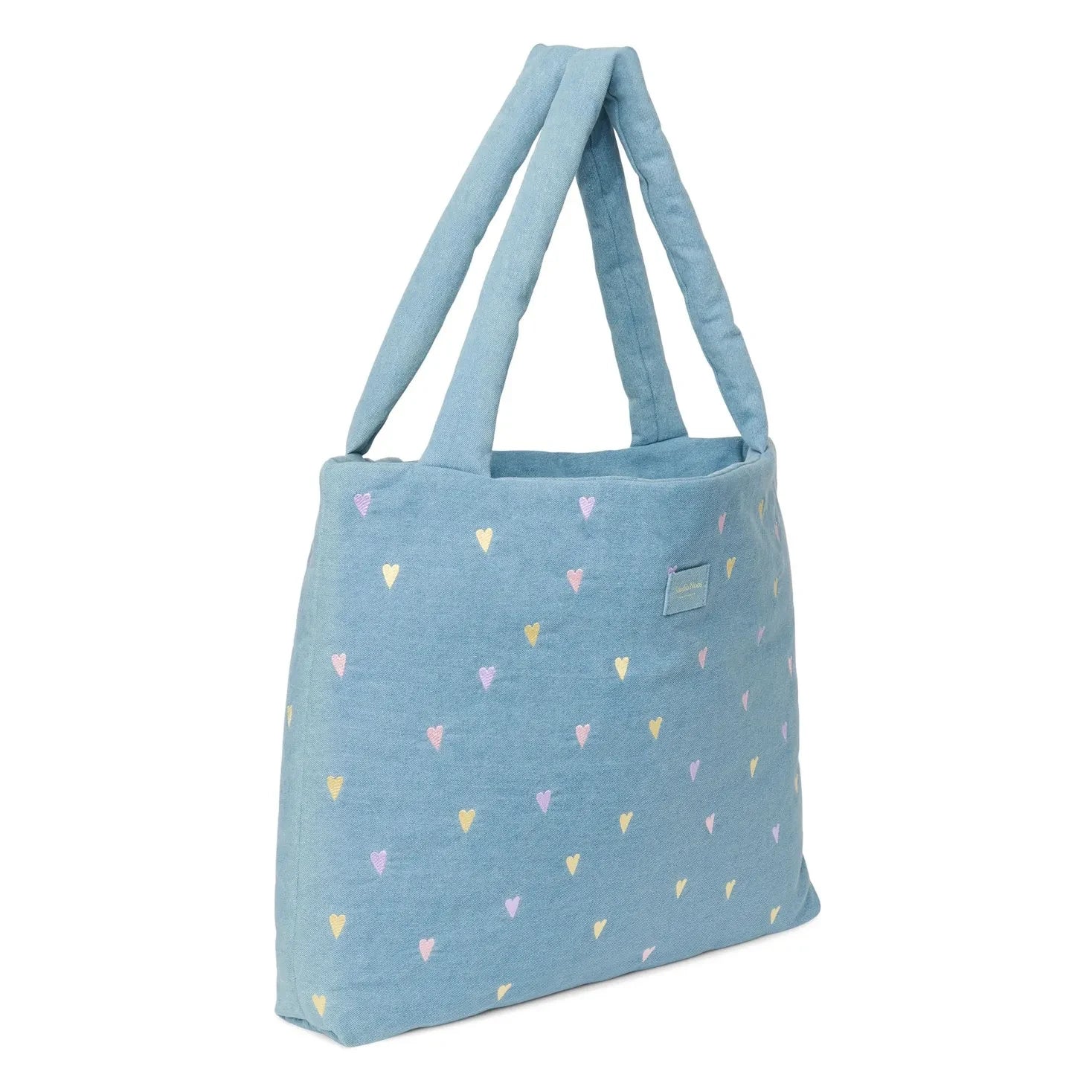 Studio Noos - Hearts Denim Mom Çanta