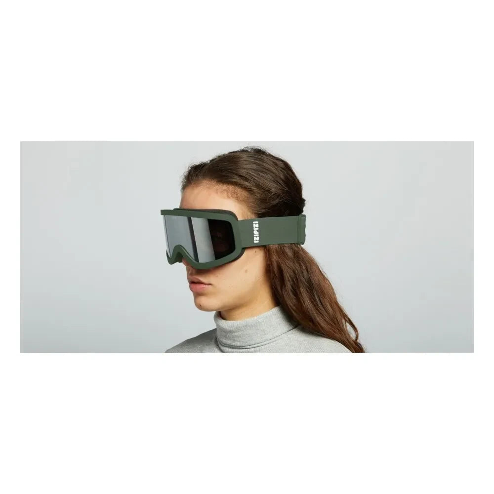 IZIPIZI - Sun Snow Skibrille - Kollektion für Erwachsene | Khaki
