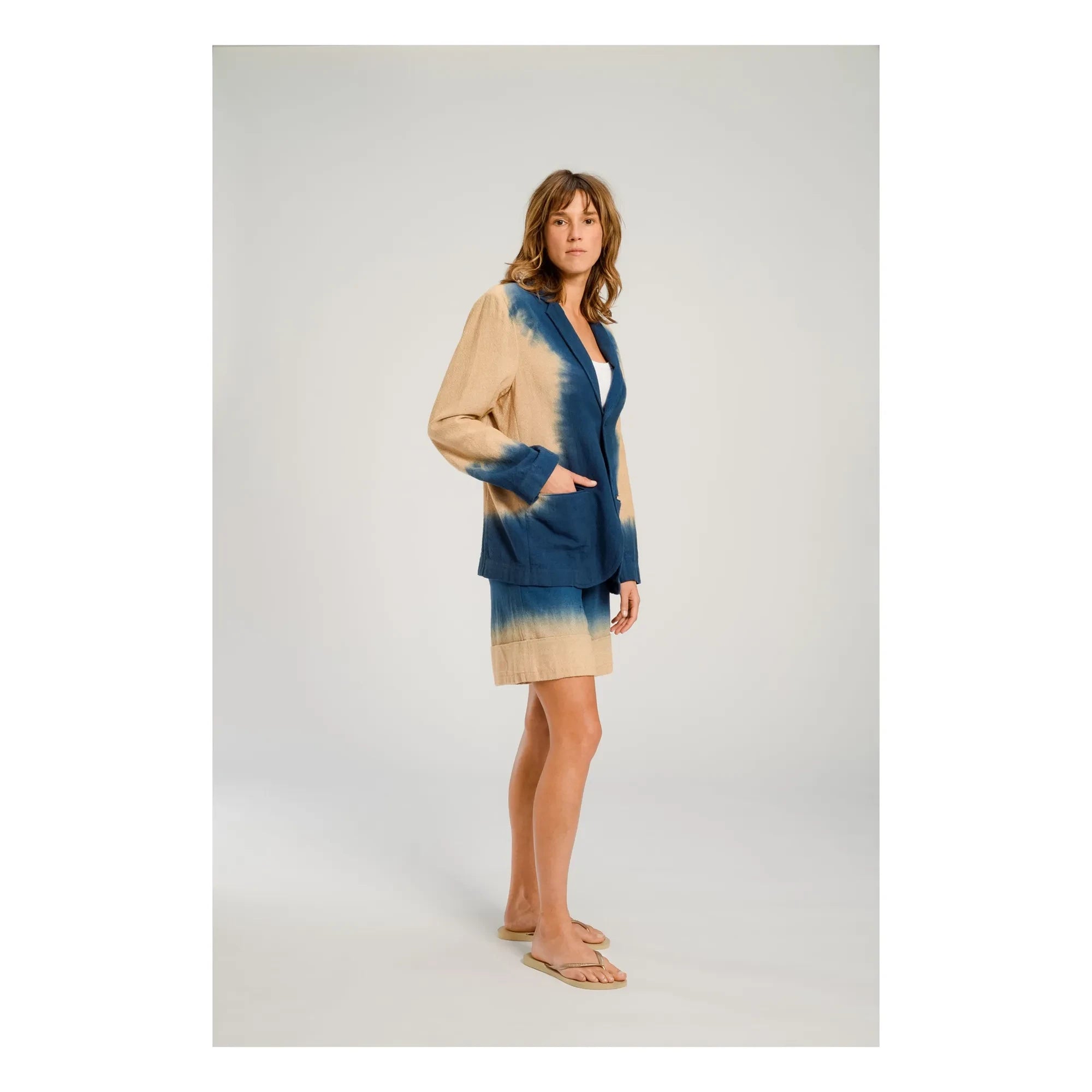 Virginie de Vinster - Blazer Tye and Die Oga | Blue
