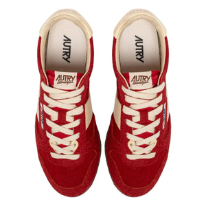 Autry - Windspin Low Zweifarbiger Wildleder- und Leder-Sneaker | Rot
