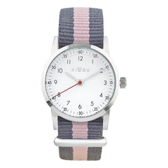 Millow - Blossom Watch Çizgili Bileklik | Açık Pembe