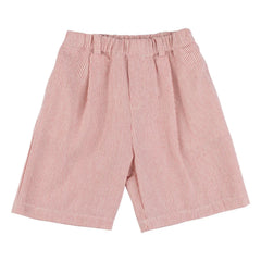 Babe & Tess - Tokio Striped Bermuda Shorts | Red