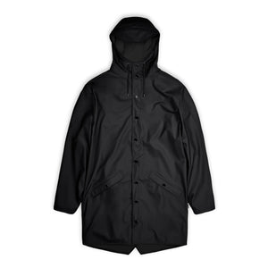 Rains - Unisex Uzun Su Geçirmez Waxcoat | Siyah