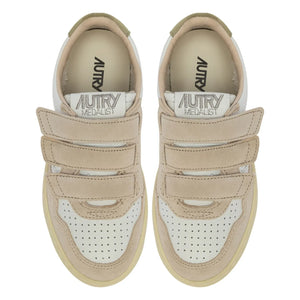 Autry - Kids Kidstripes Low Tricolor Süet Sneakers | Light khaki