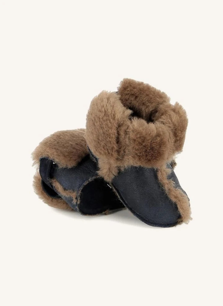 Pom d'Api - Geschenk Chabraque Gepolsterte Hausschuhe | Blau