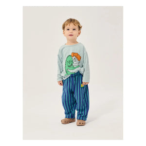 Bobo Choses - Monstre Baby T-Shirt aus Bio-Baumwolle | Hellblau