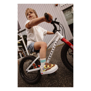 Hello Hossy - San Francisco Scratch Detailed Sneakers | Brown