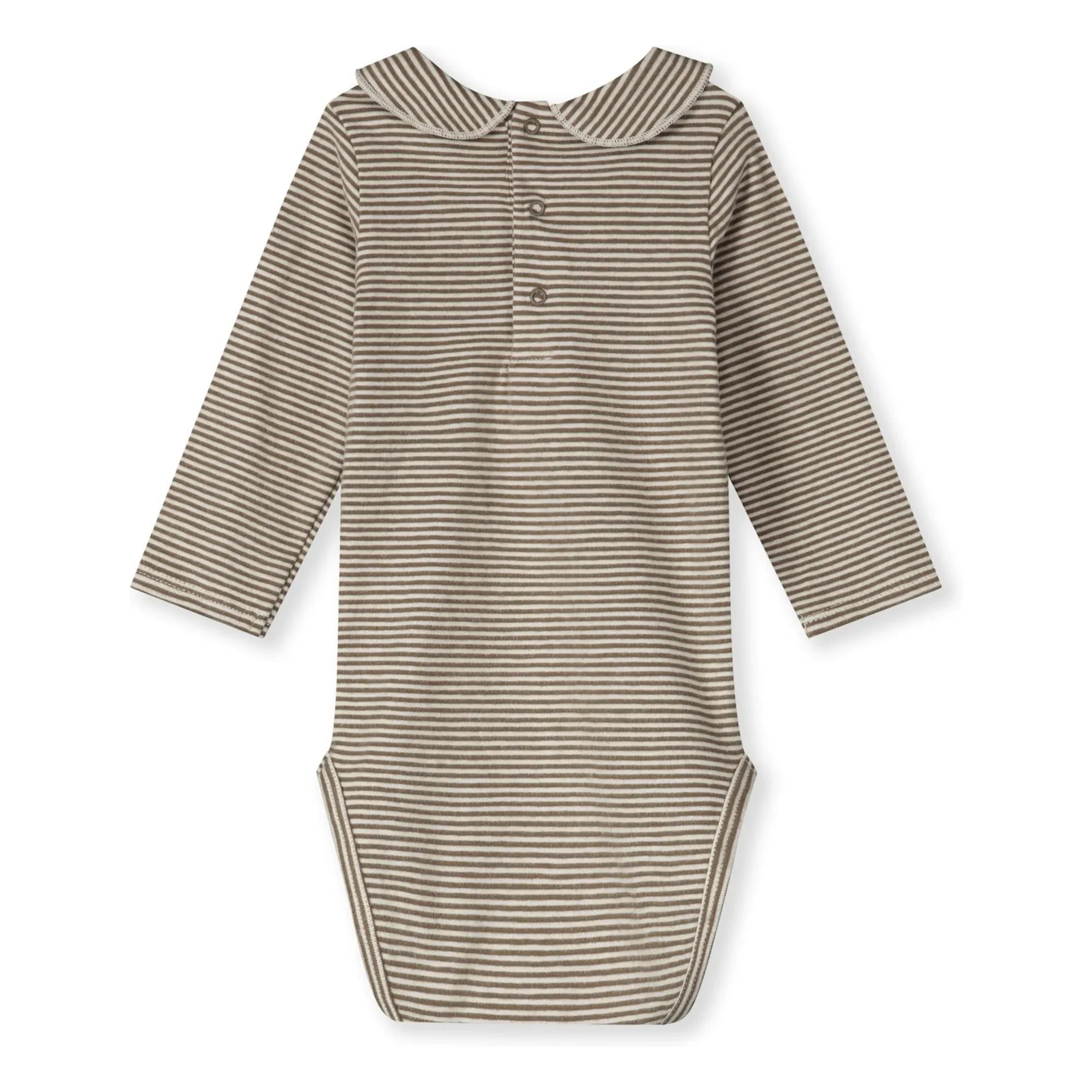 Gray Label - Organic cotton bodysuit | Khaki Brown