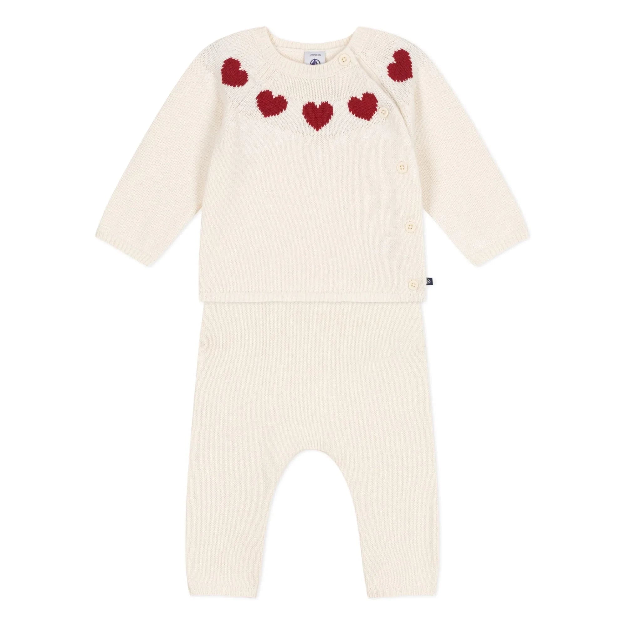 Petit Bateau - 2-teiliges Netzset | Weiß