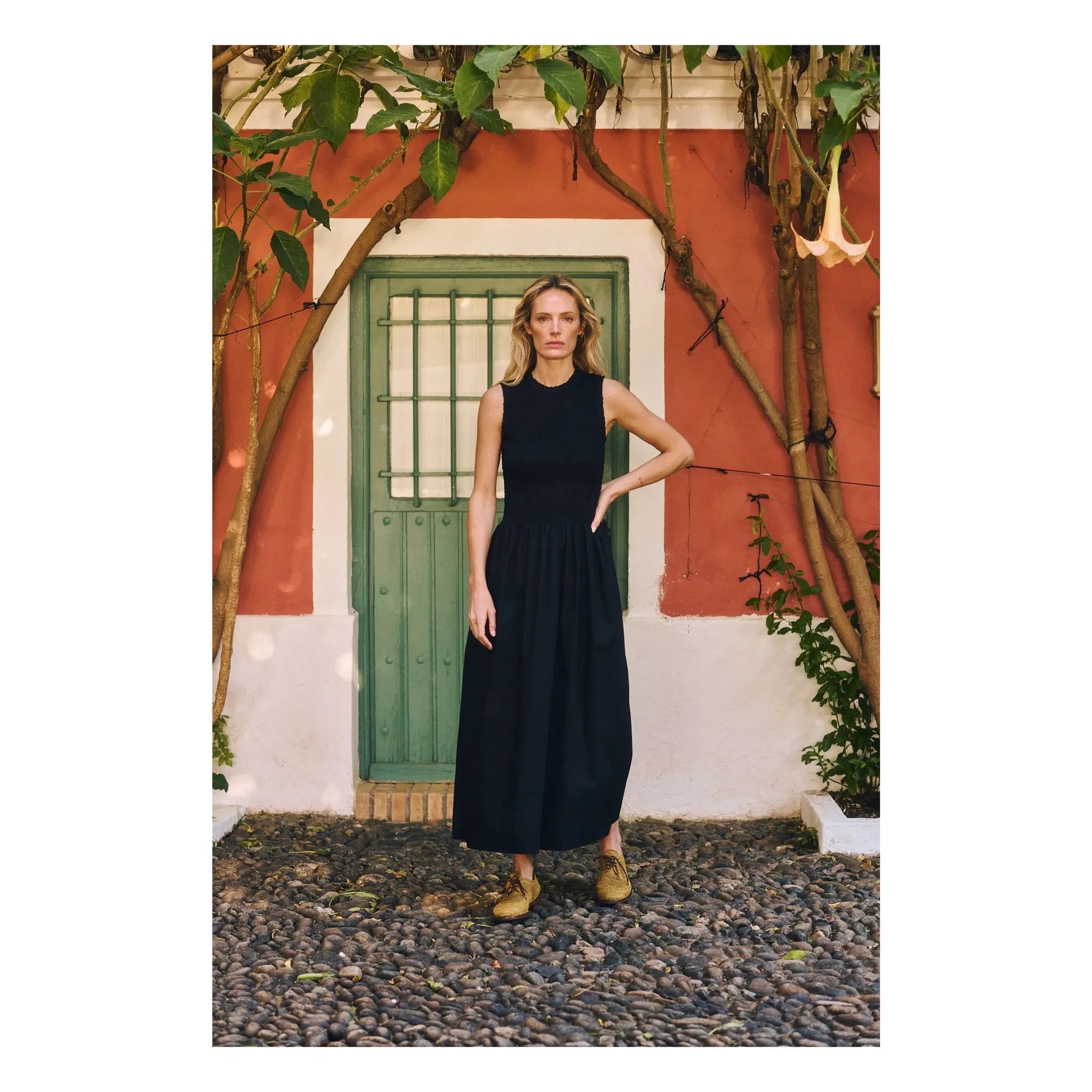 Maria de la Orden - Saint Barth Baumwollkleid | Schwarz