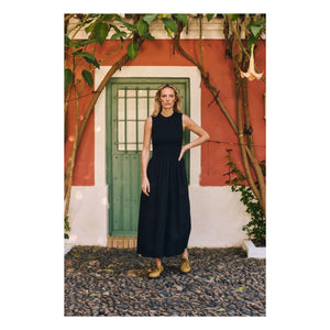 Maria de la Orden - Saint Barth Baumwollkleid | Schwarz