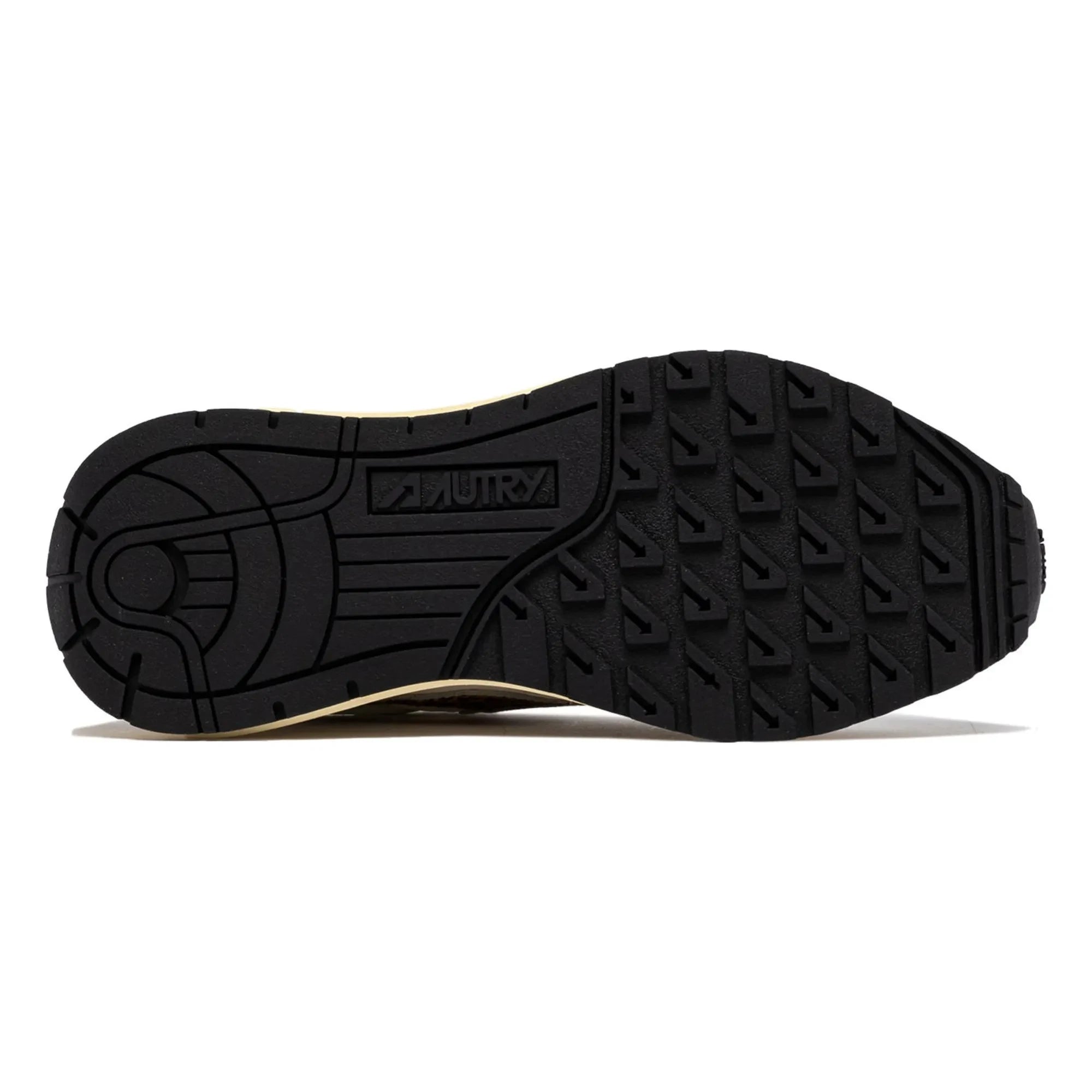 Autry - Reelwind Low Süet ve Naylon Leopar Sneakers | Bej