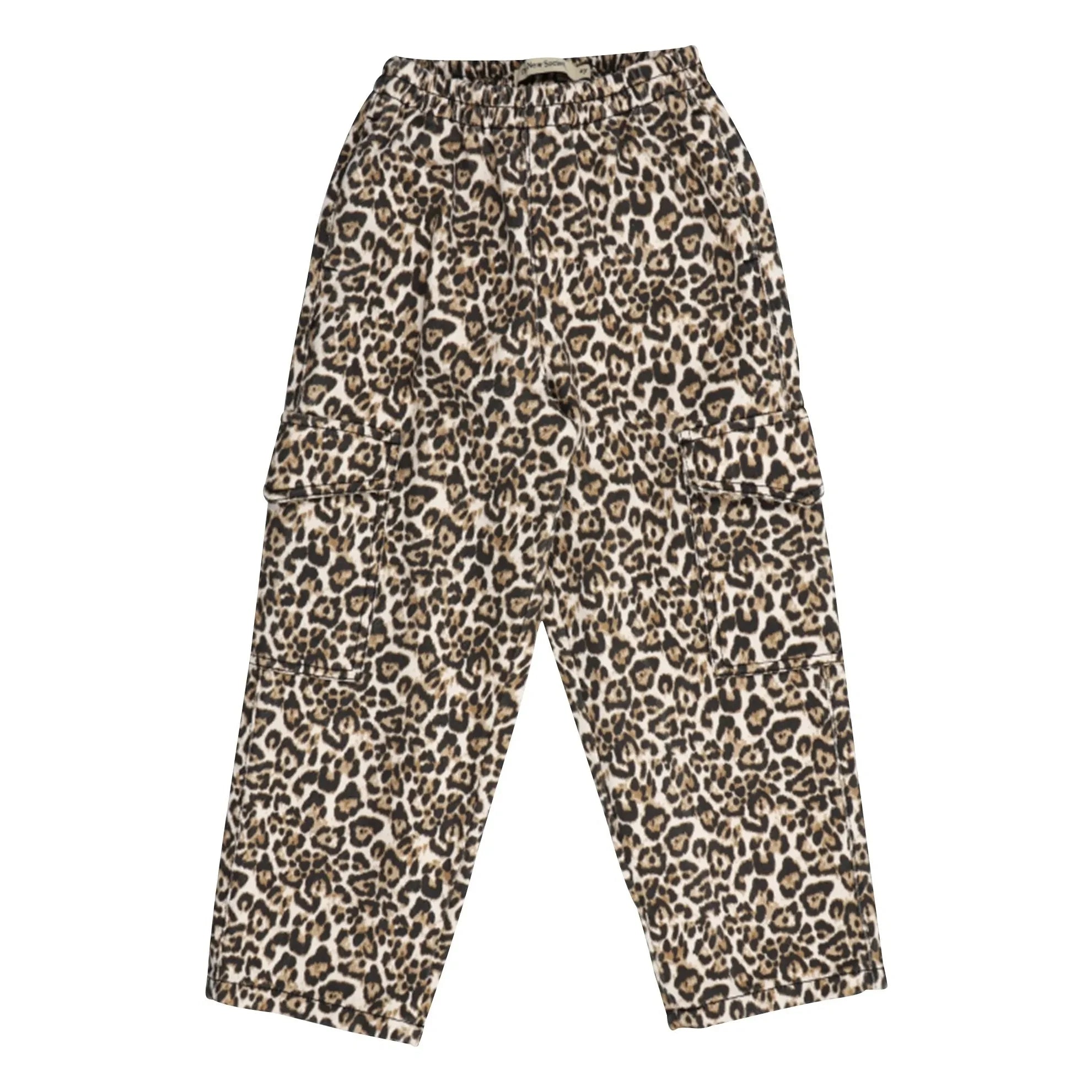 the new society - Nelia Leopar Bio-Baumwollhose | Beige